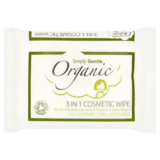 Simply Gentle 3 in 1 Cosmetic Wipe 25 st
