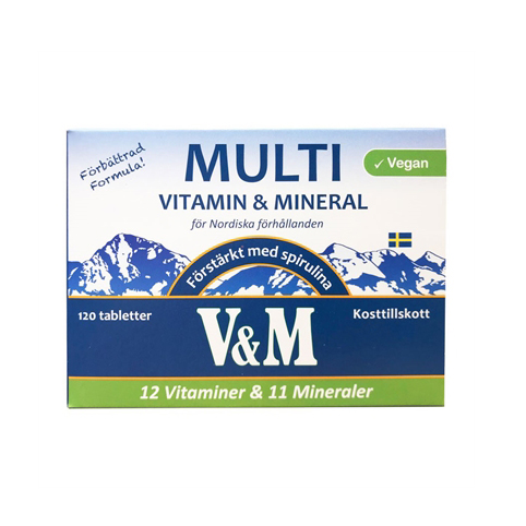 Nyform V&M Multivitamin & Mineral 120 tabletter