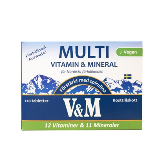 Nyform V&M Multivitamin & Mineral 120 tabletter