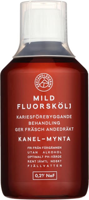 Åretandläkarna Mild Fluorskölj Kanel-Mynta 300 ml