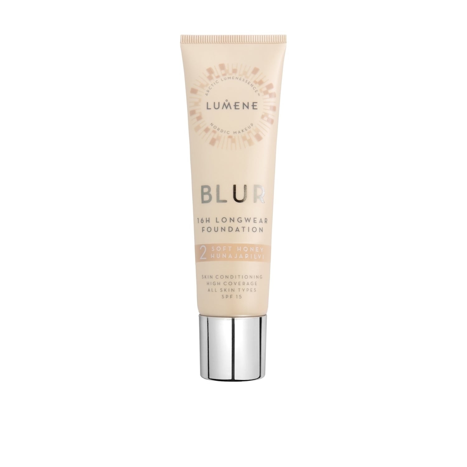 Alternativ bild 1 för Lumene Blur 16h Longwear Foundation 2 Soft Honey SPF15 30ml