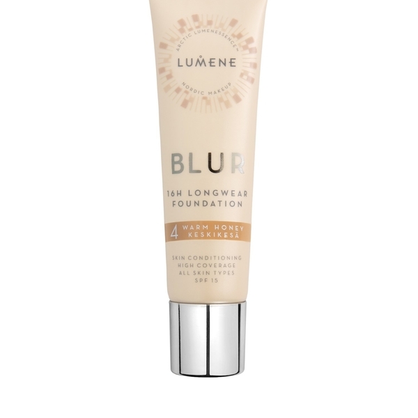 Lumene Blur 16H Longwear Foundation 4 Warm Honey SPF15 · 30 ml