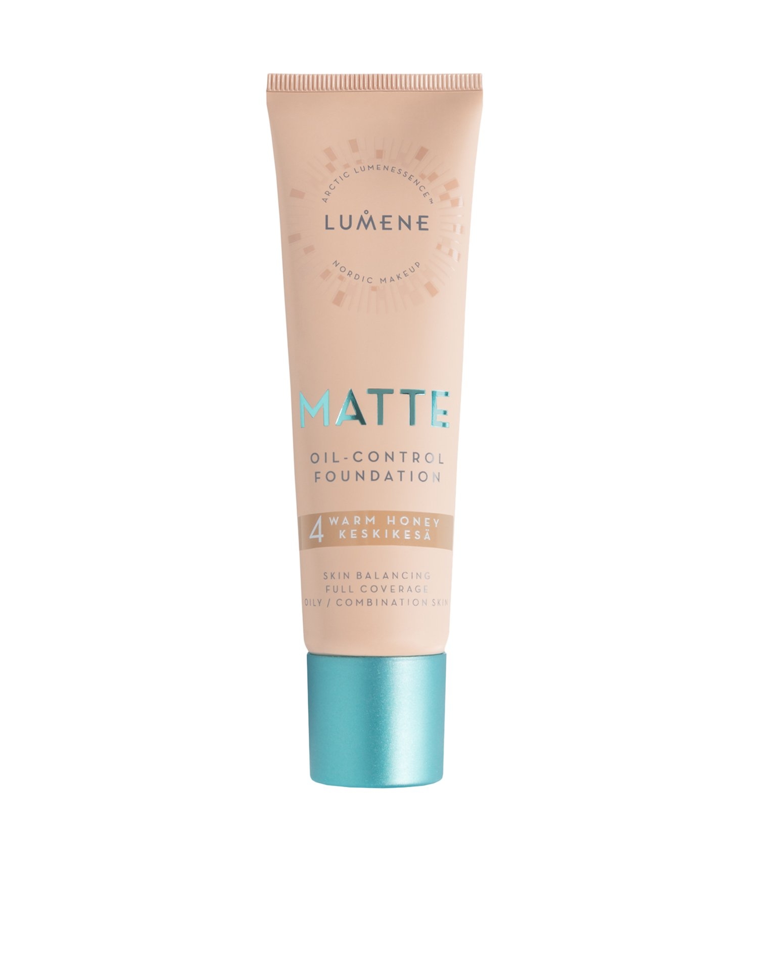 Lumene Matte Oil-Control Foundation 4 Warm Honey 30ml