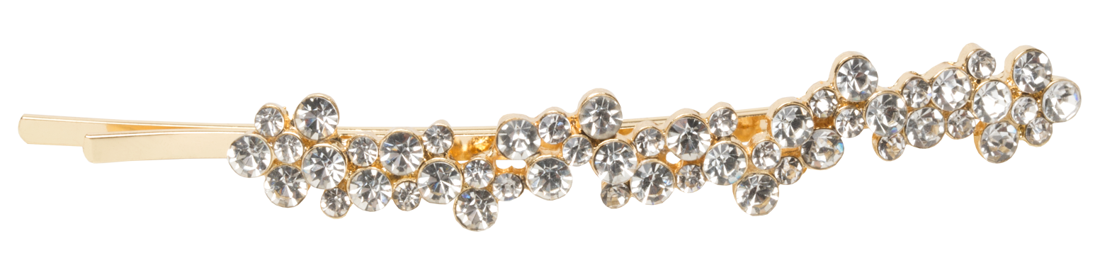Corinne Hair Slider Strass Gold