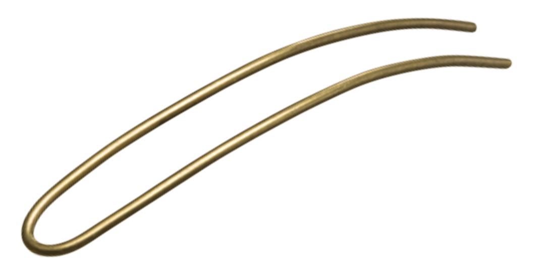 Corinne Hairpin Plain Light Gold