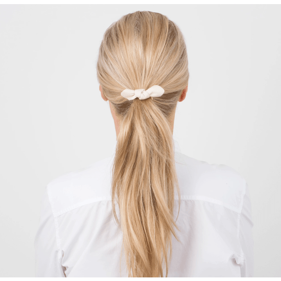 Corinne Leather Bow Small Beige
