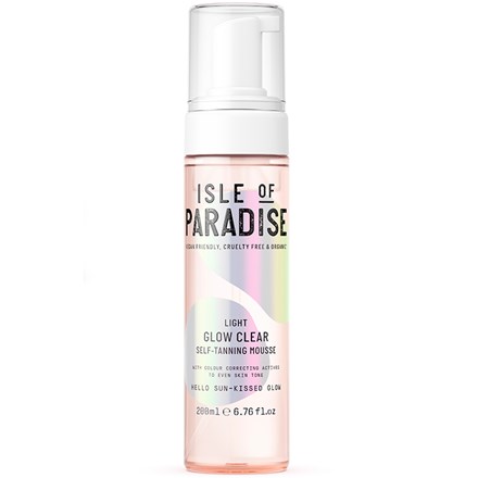 Isle of Paradise Glow Clear Self Tanning Mousse Light 200 ml