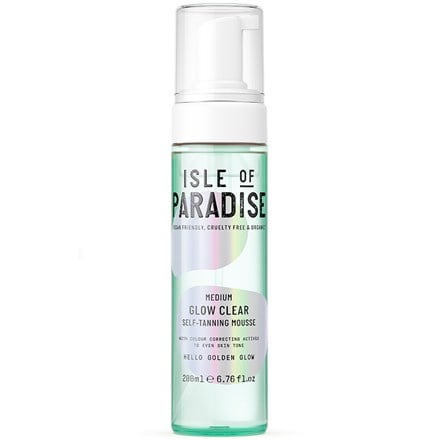 Isle of Paradise Glow Clear Self Tanning Mousse Medium 200 ml