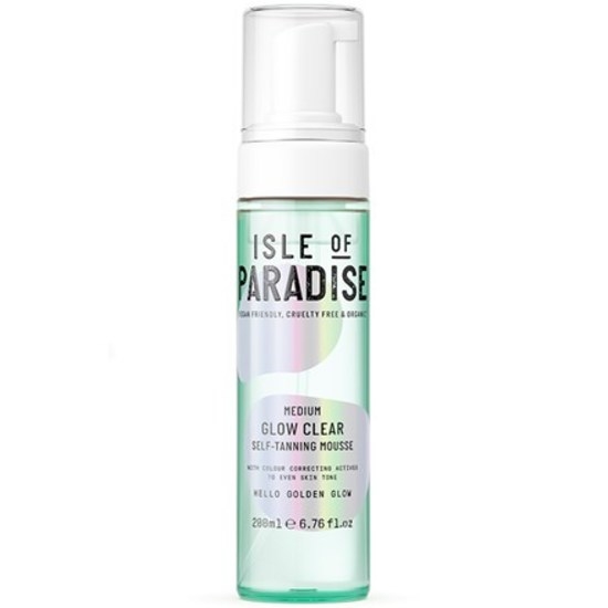 Isle of Paradise Glow Clear Self Tanning Mousse Medium 200 ml