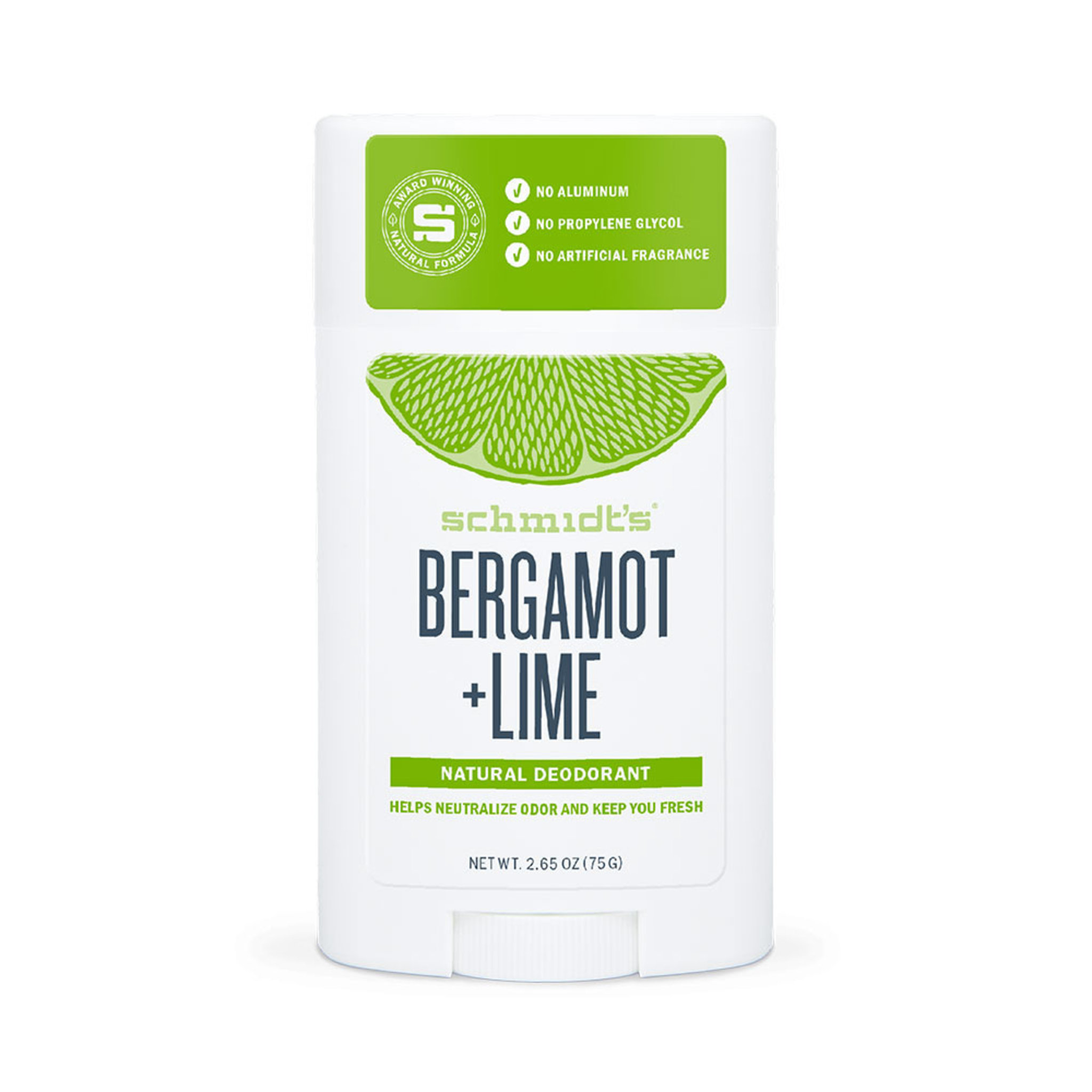 Schmidt's Bergamot & Lime Deo Stick 75g