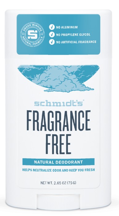 Schmidt's Fragrance Free Deo Stick 75g