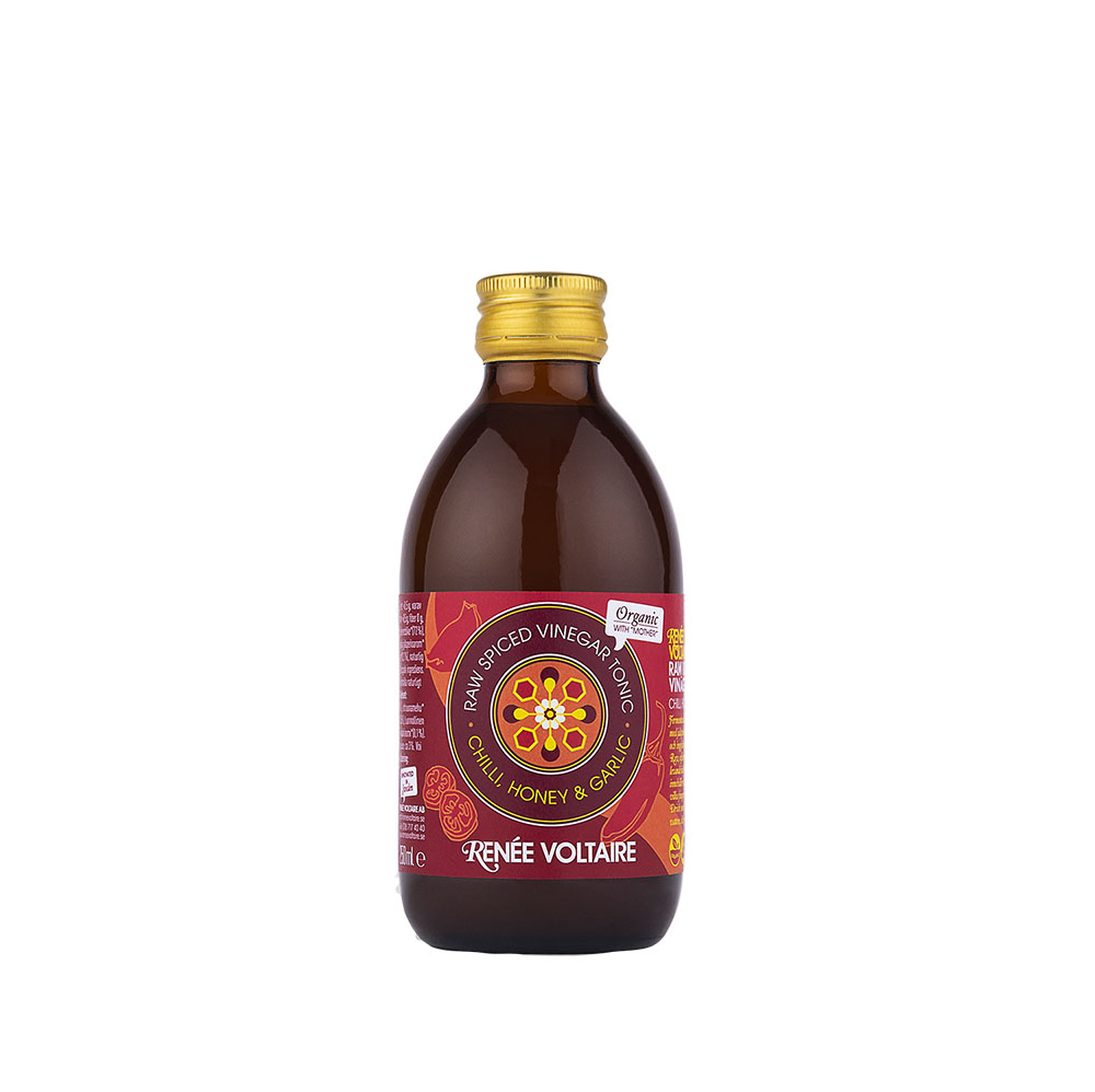 Raw Kryddad Vinägertonic – Chili, Honung & Vitlök 250ml