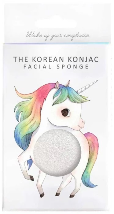 Konjac Sponge Mythical Unicorn Sponge and Hook - 100% konjac