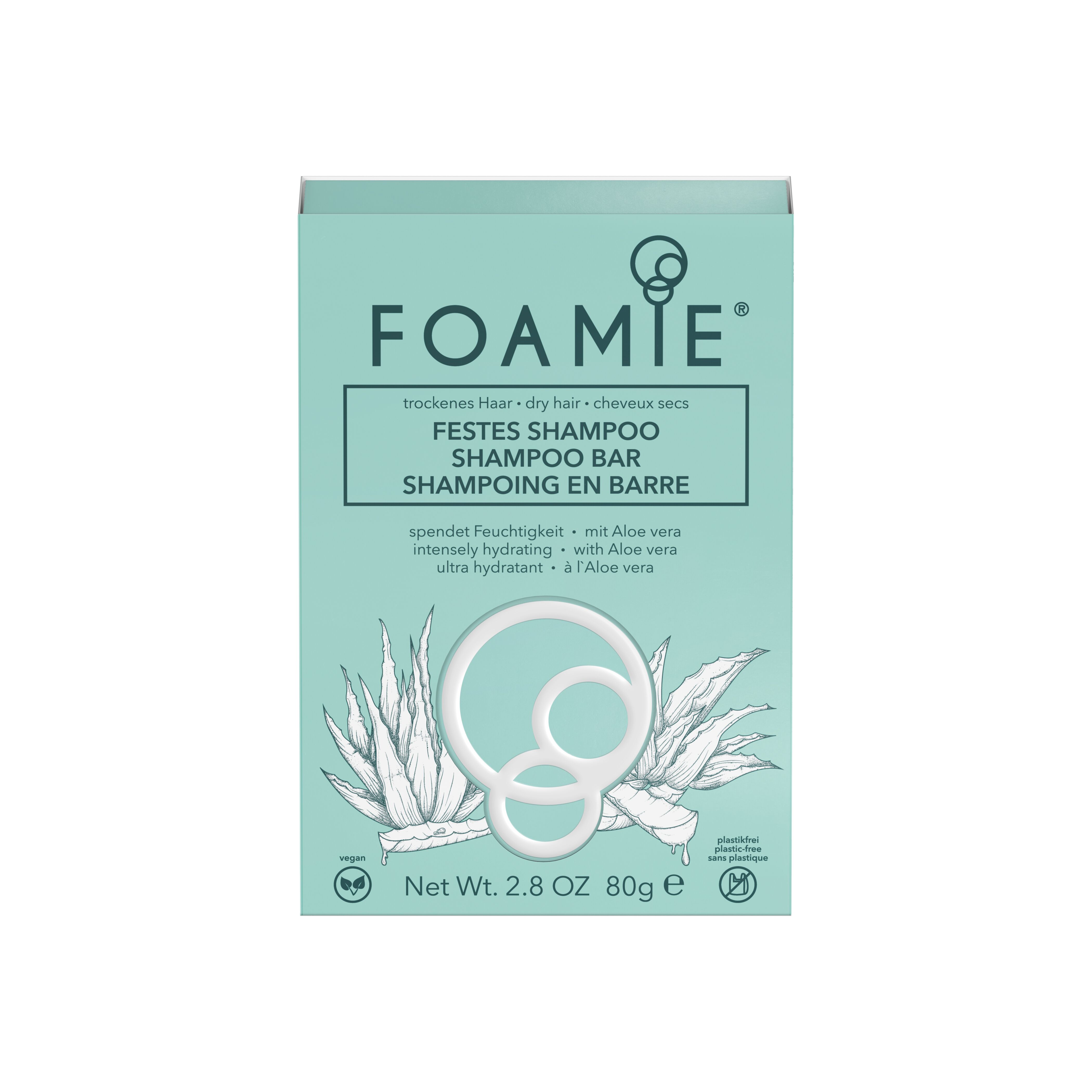 Foamie Shampoo Bar Aloe You Vera Much 
(for dry hair)