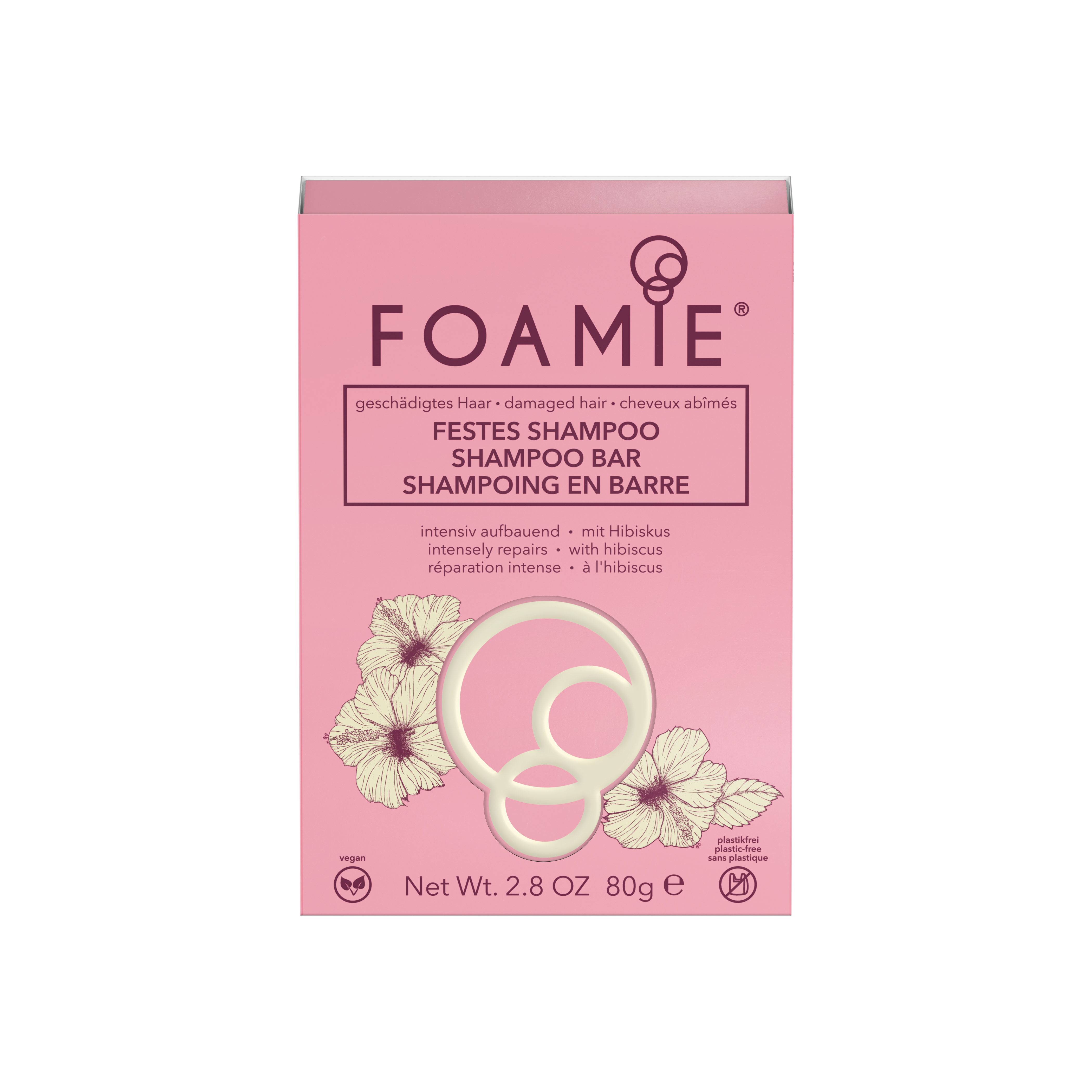 Foamie Shampoo Bar Hibiskiss 
(for damaged hair)