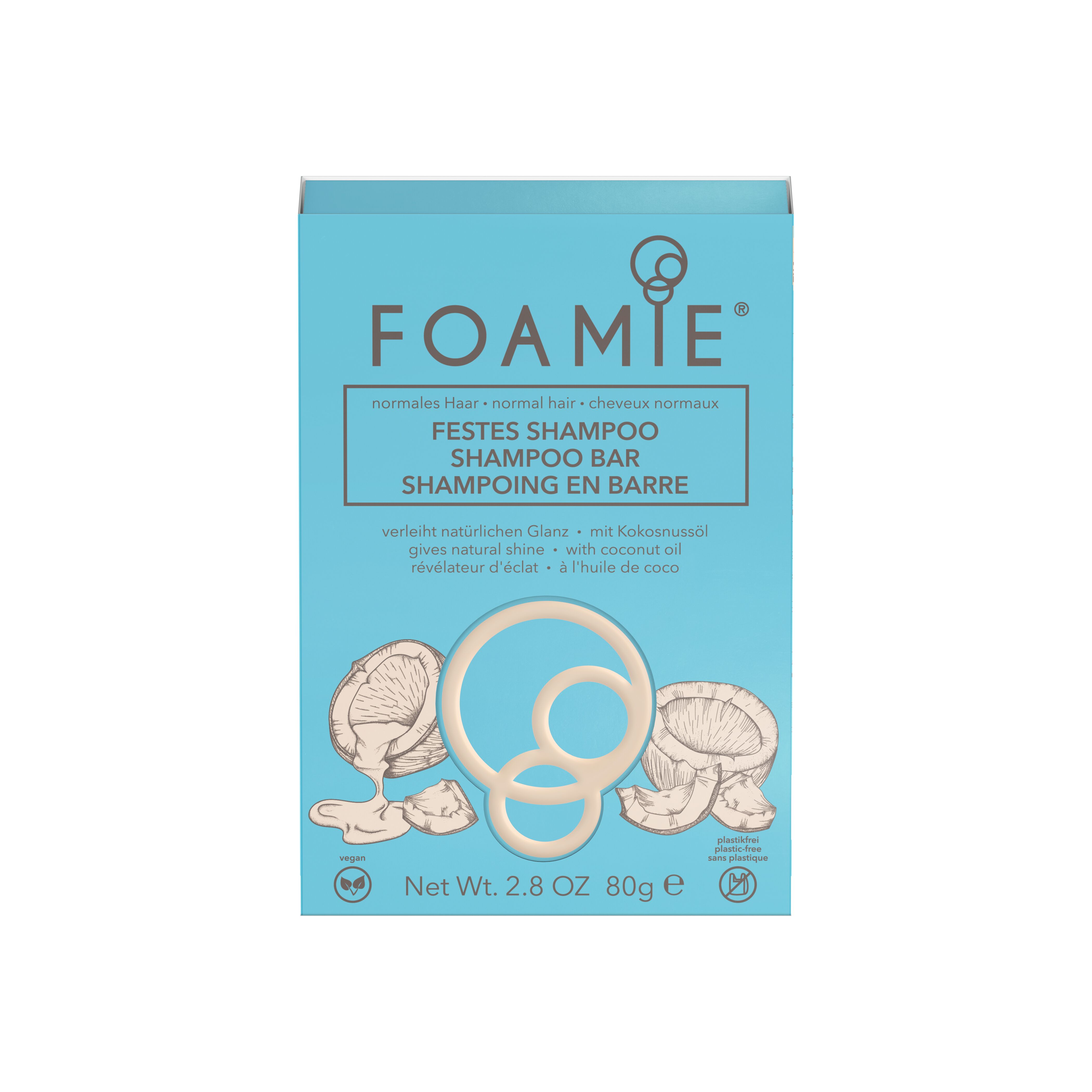 Foamie Shampoo Bar Shake Your Coconuts 
(for normal hair)