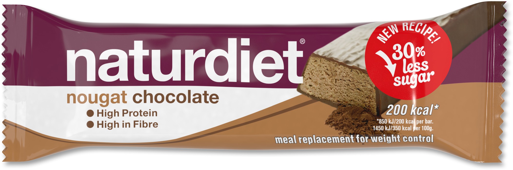 Naturdiet Mealbar Nougat Chocolate 58 g