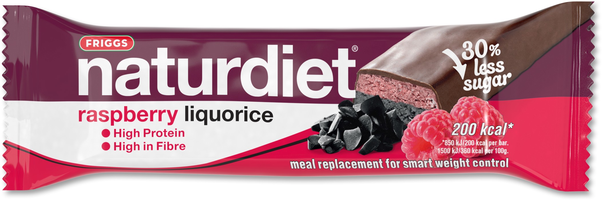 Naturdiet Mealbar Raspberry Liquorice 56 g