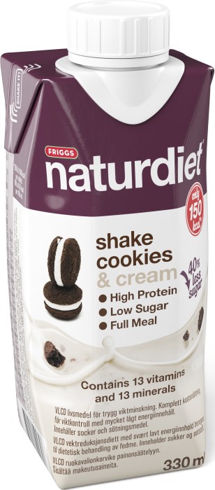 Naturdiet Shake Cookies & Cream 330 ml