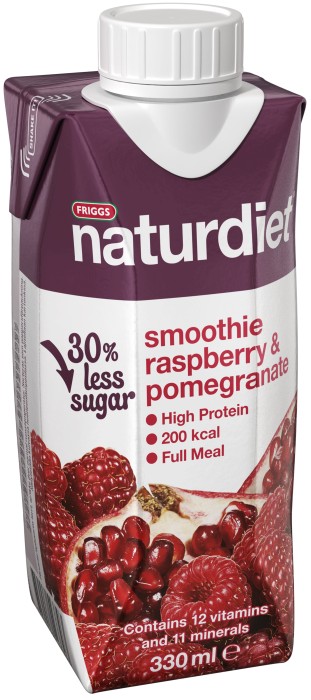 Naturdiet Smoothie Raspberry & Pomgranate 330 ml