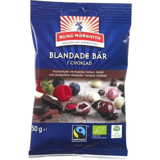 Kung Markatta Blandade Bär i Choklad Eko 50 g