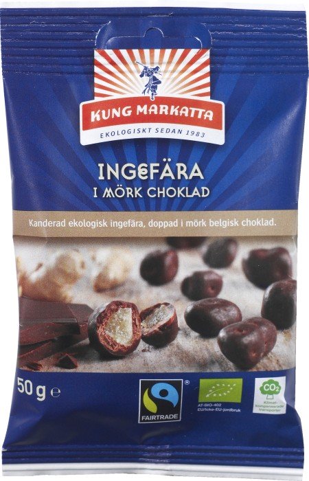 Kung Markatta Ingefära I Mörk Choklad Eko 50 g