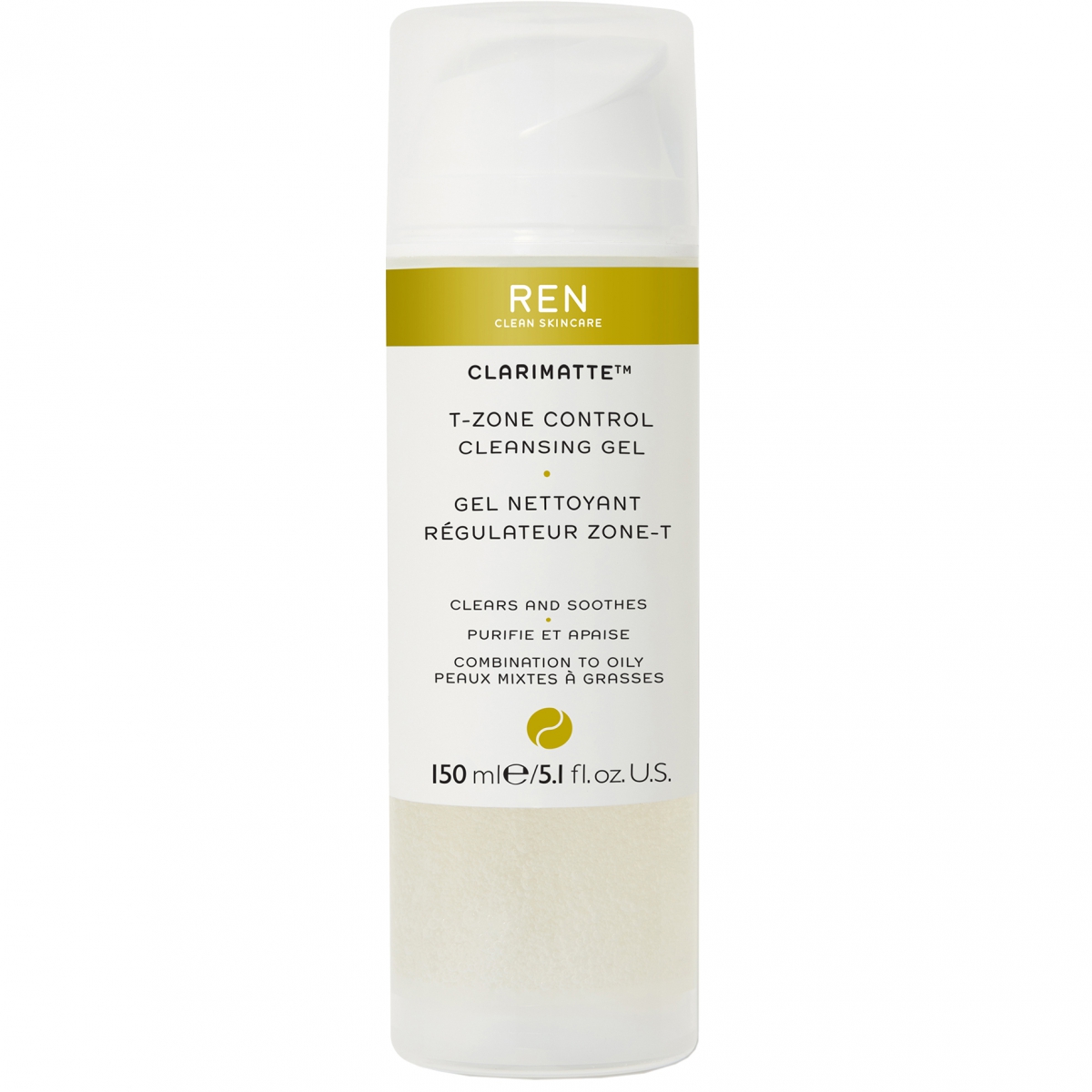 REN Clean Skincare T-Zone Control Cleansing Gel 150 ml