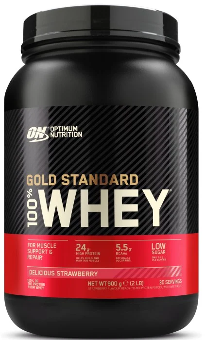 Optimum Nutrition 100% Whey Gold Delicious Strawberry 900g