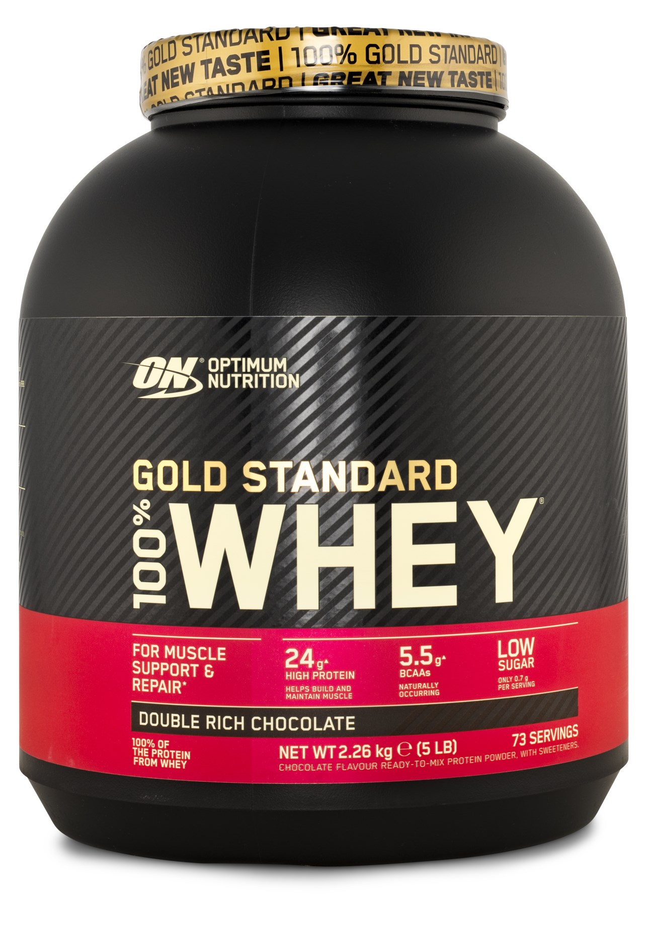 Optimum Nutrition 100% Whey Gold Double Rich Chocolate 2,27kg