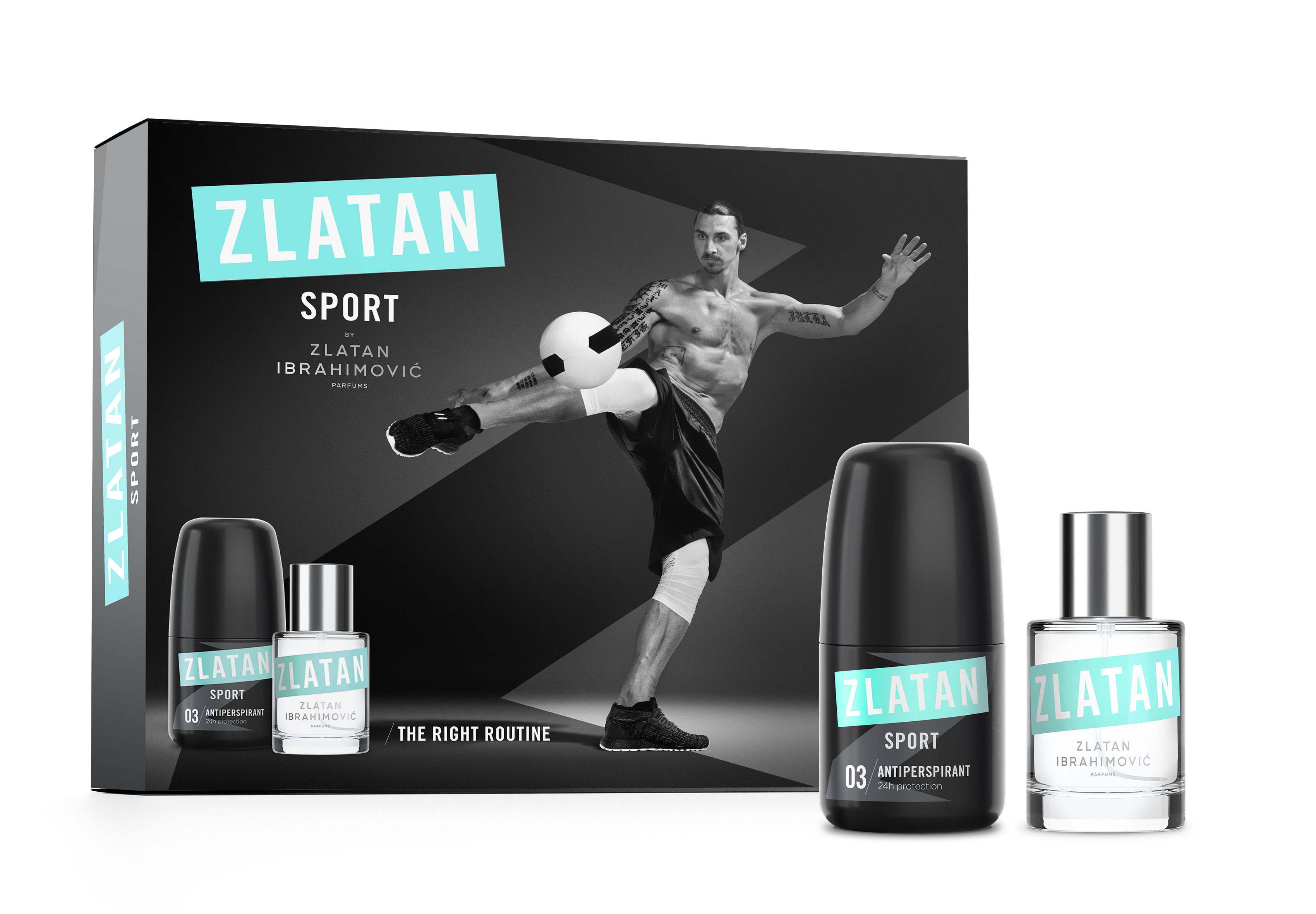 ZLATAN SPORT Set EDT 30 ml + Deoroll 50 ml