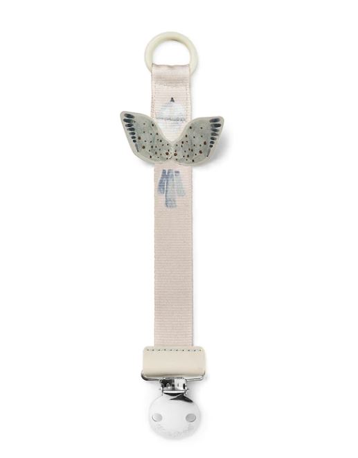Elodie Pacifier Clip Watercolor Wings