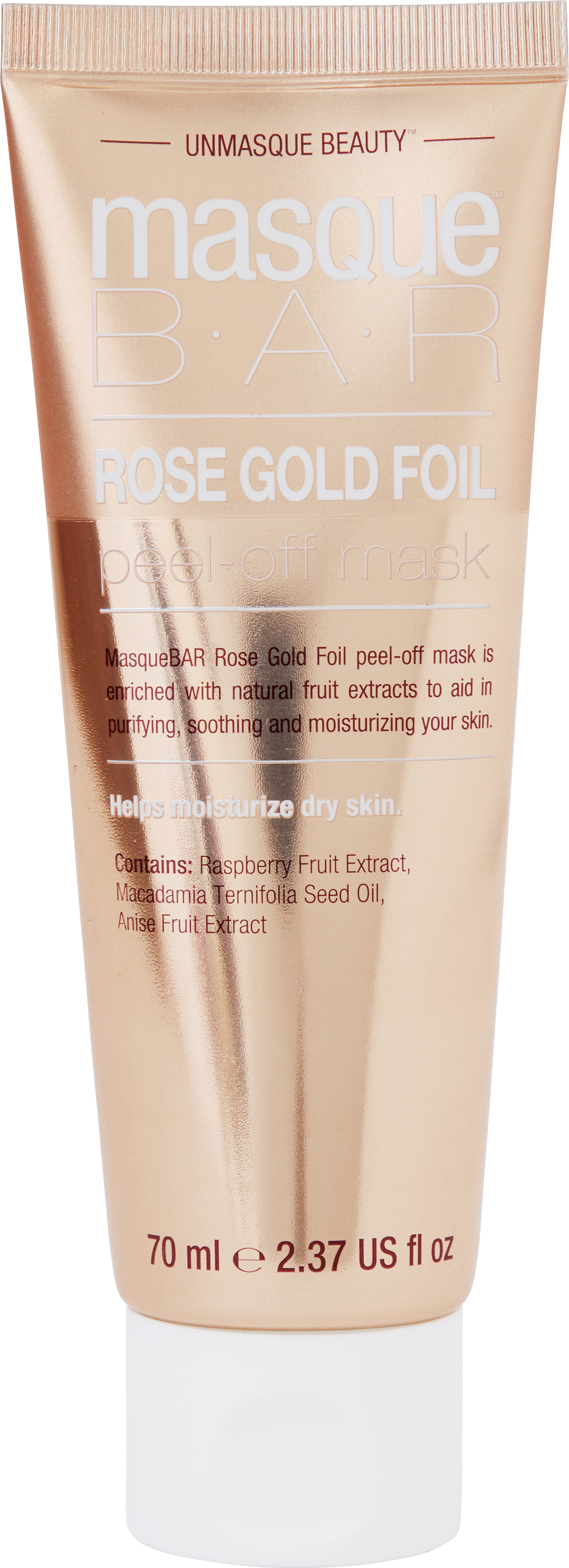 MasqueBar Foil Masque Rose Gold Peel-Off Mask Tube 70 ml