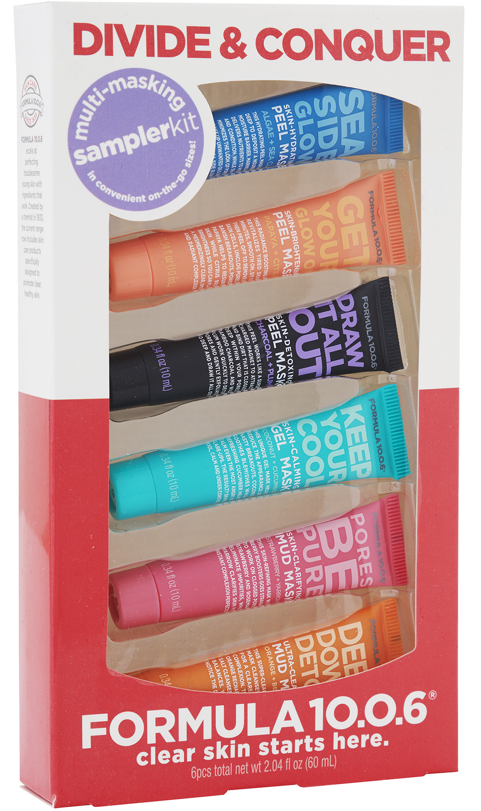Formula 10.0.6 Divide & Conquer Multi-Masking Sampler Kit 6x10 ml