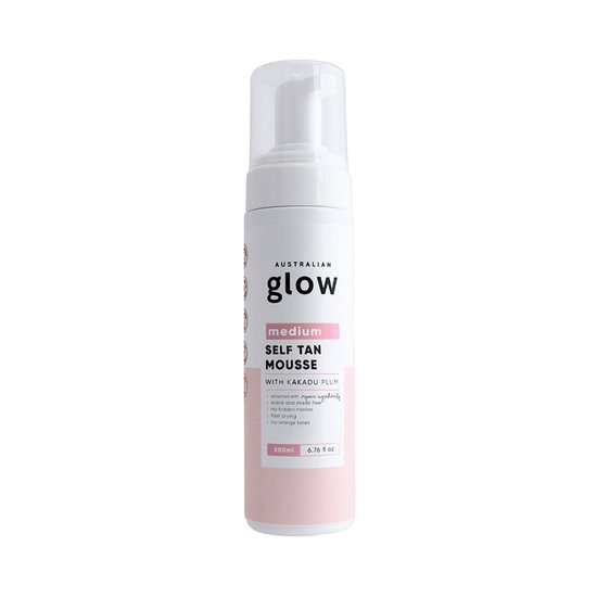 Australian Glow Self Tan Mousse - Medium 200 ml