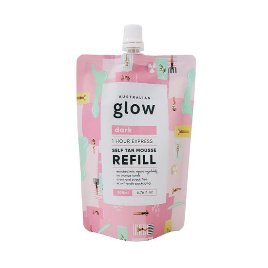 Australian Glow Express Tan Mousse Refill - Dark 200 ml