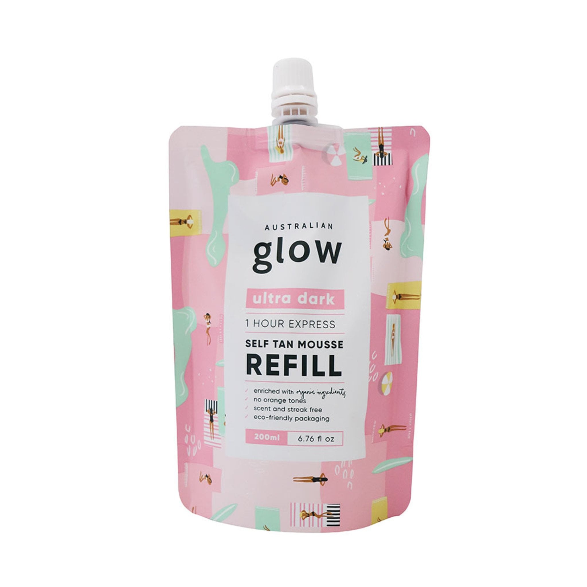 Australian Glow Express Tan Mousse Refill - Ultra Dark 200 ml