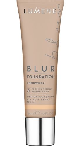 Lumene Nordic Chic Blur Longwear Foundation SPF 15 30 ml 3 Fresh Apricot
