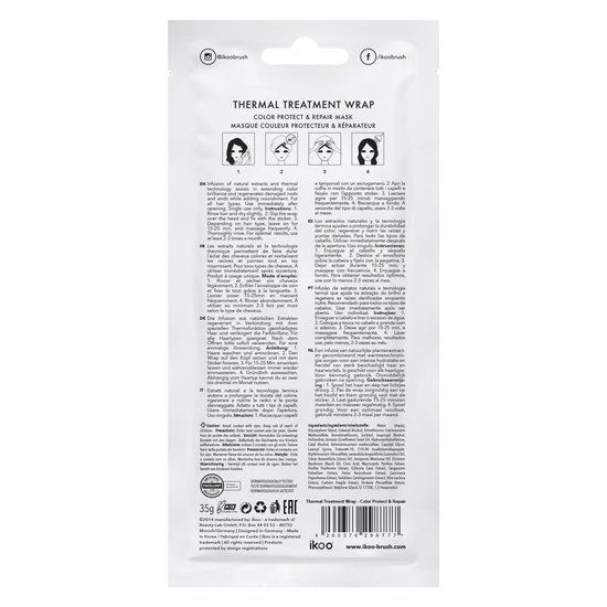 Ikoo Infusions Thermal Treatment Hair Wrap Color Protect and Repair Mask 35g