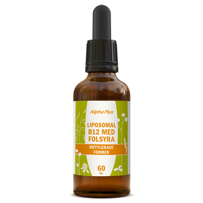 Alpha Plus Liposomal B12 med Folsyra 60 ml
