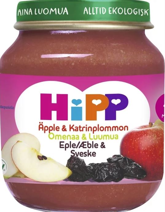 Hipp Äpple & Katrinplommon 125g