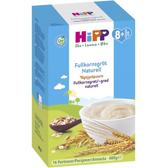 Hipp Fullkornsgröt Naturell 8m 480g