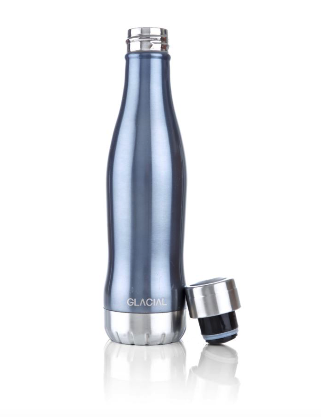 Glacial Thermo Bottle Blue Metallic 400ml
