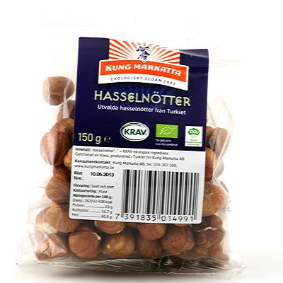Kung Markatta Hasselnötter 150 g
