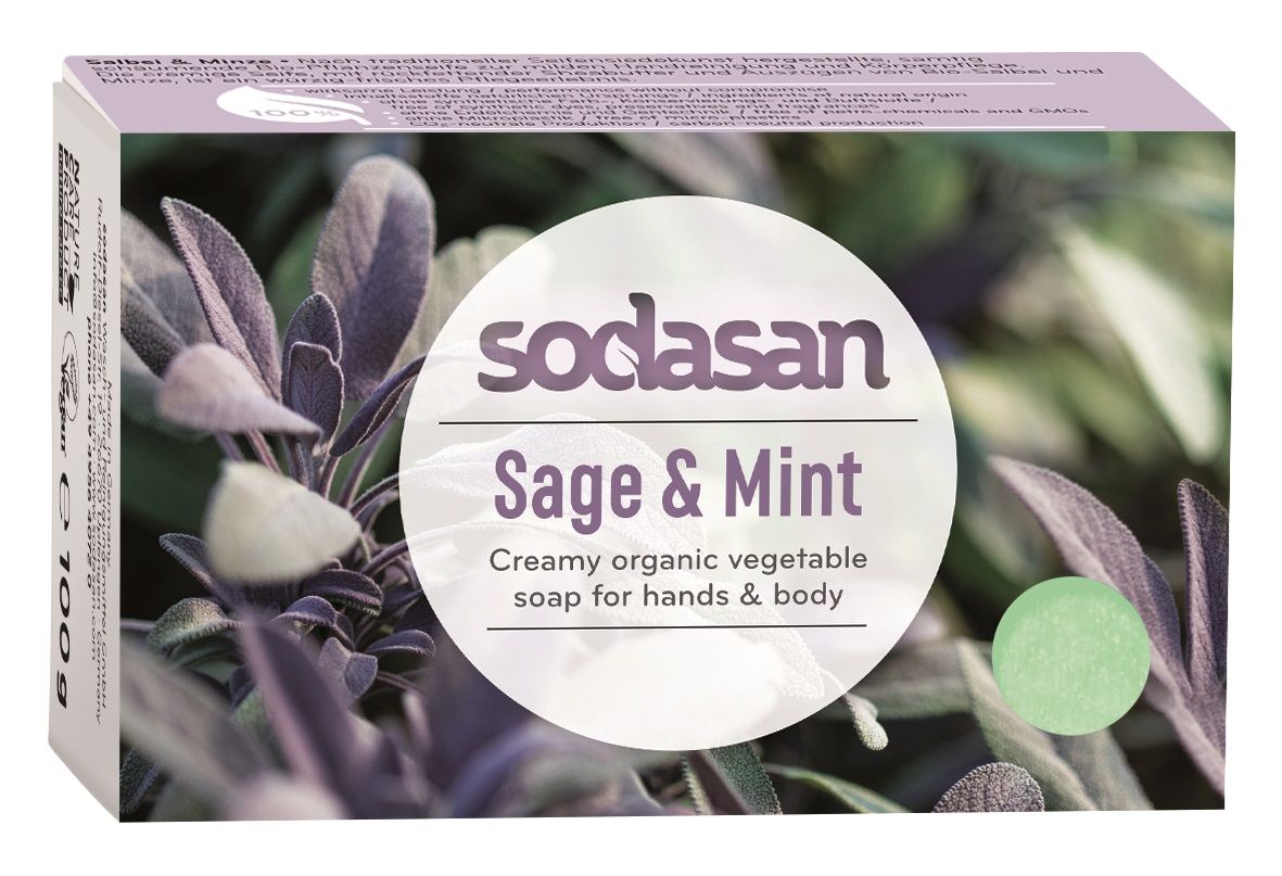 Sodasan Salvia & Mynta Tvål 100 g