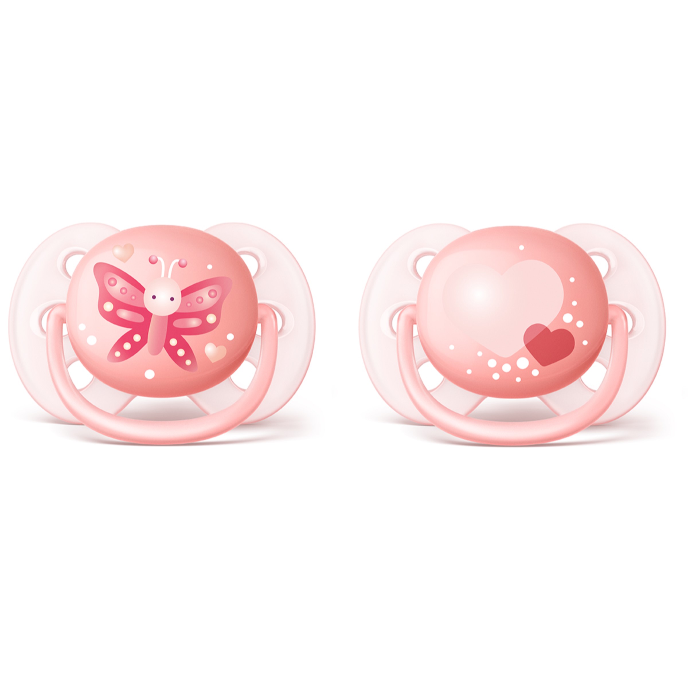 Philips Avent Ultra Soft Napp 0-6 månader Peach 2 st