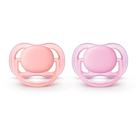 Philips Avent Ultra Air-Napp 0-6 månader Rosa/Ljusrosa 2 st