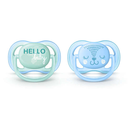 Philips Avent Ultra Air napp 0-6 månader Blå/Grön 2 st