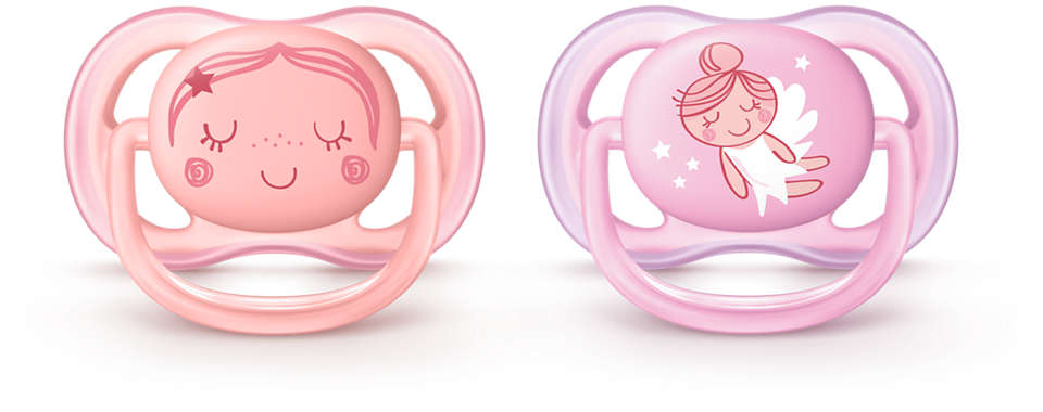 Philips Avent Ultra Air napp 0-6 månader Rosa 2 st