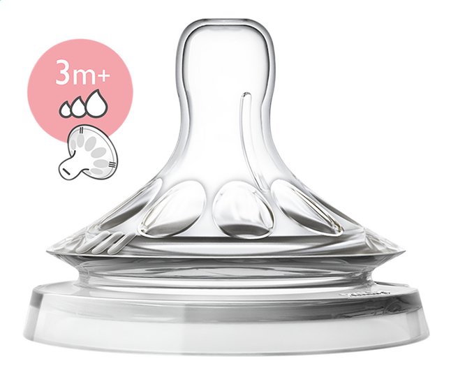 Philips Avent Natural Dinapp Justerbart Flöde 3 månader+ 2-pack