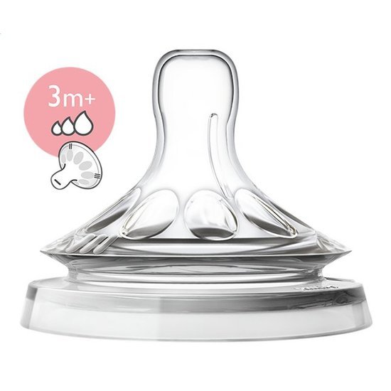Philips Avent Natural Dinapp Justerbart Flöde 3 månader+ 2-pack